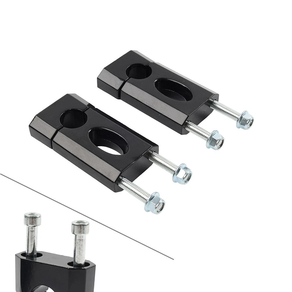 22mm 7/8" Motor HandleBar Mount Clamp Risers For 50-125cc Dirt Pit Bike Black