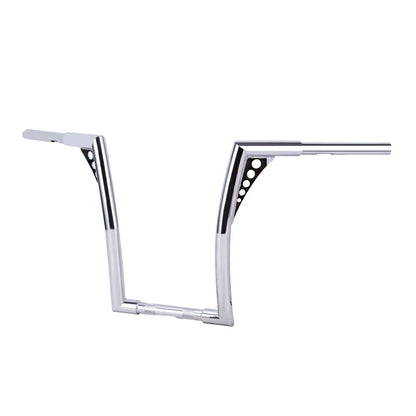 Chrome 16" Rise 1 1/4" Ape Hangers Handlebar For Harley Softail Sportster Custom