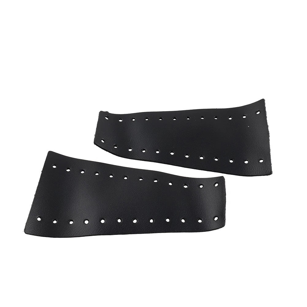 Black Motorcycle Brake Clutch Levers Cover Protector Leather Cover For Harley