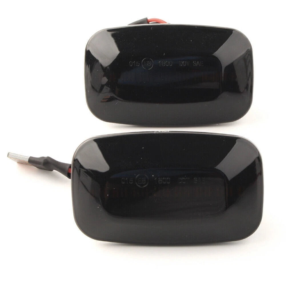 Dynamic LED Sequential Side Marker Light Fit Toyota Land Cruiser Black Shell US