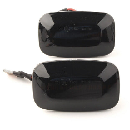 Dynamic LED Sequential Side Marker Light Fit Toyota Land Cruiser Black Shell US