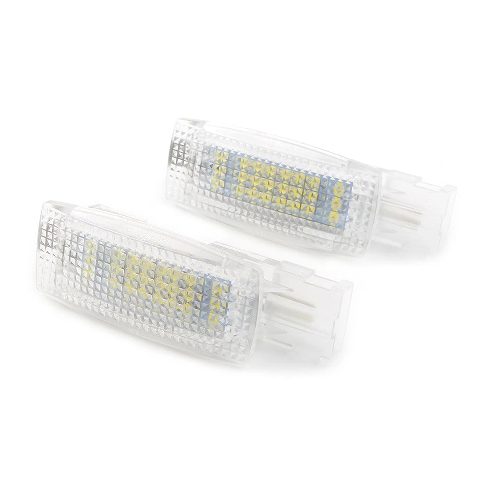 2pcs Auto Car Interior Visor Vanity Mirror LED Light Fit VW Golf Jetta Passat