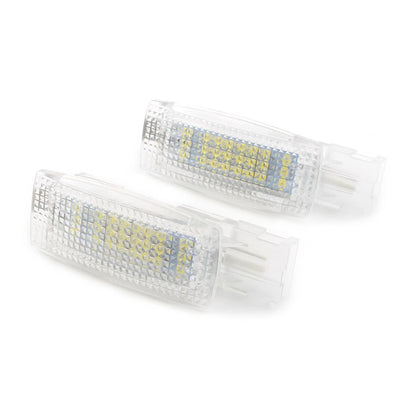 2pcs Auto Car Interior Visor Vanity Mirror LED Light Fit VW Golf Jetta Passat