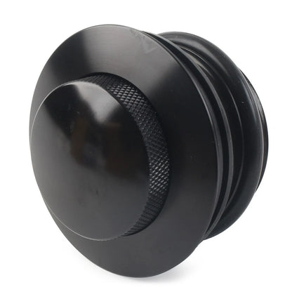 Black Motorcycle Left Hand Thread Fuel Tank Gas Cap Cover For Harley 1982-2017