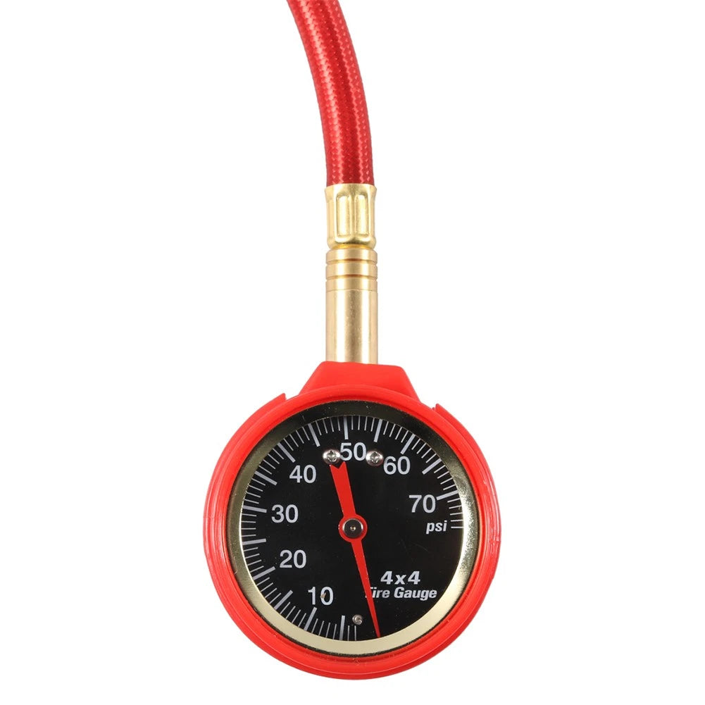 Tire Deflator Kit Tire Pressure Gauge 0-75 PSI Rapid Air Down Offroad Kit