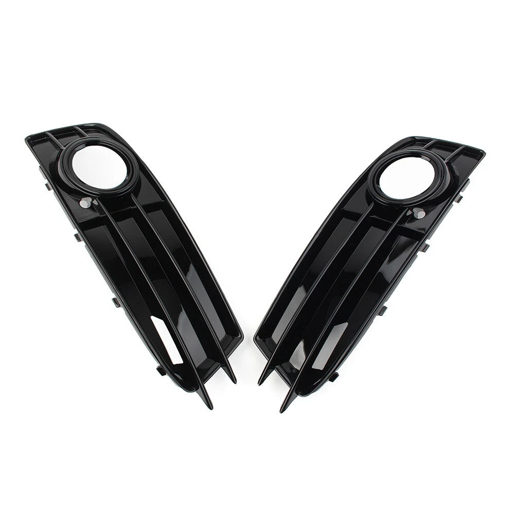 2x Front Bumper Fog Light Grille Cover For Audi A3 8P 2009-2012 Black USA