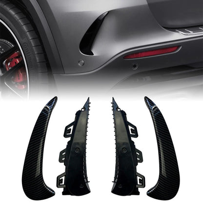 1Pair Rear Bumper Splitter Spoiler Canard Air Vent For Mercedes GLA200 260 2020+
