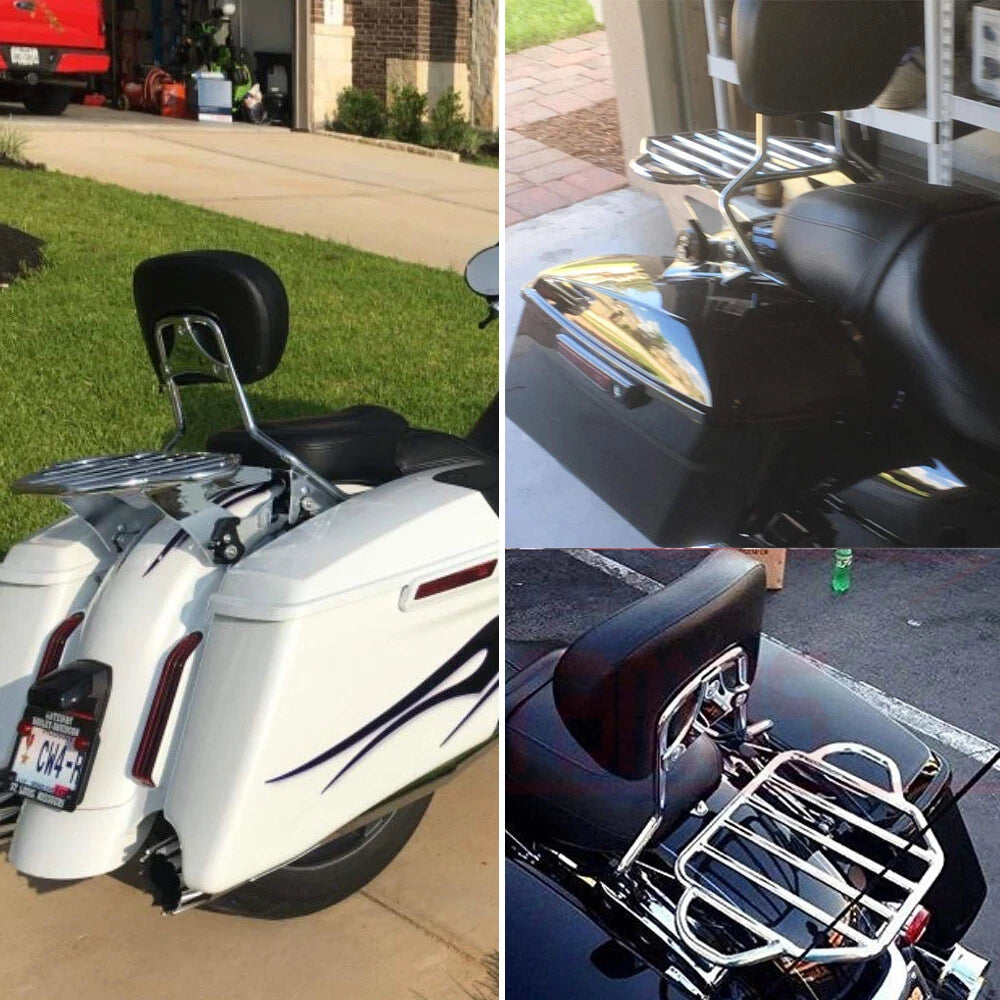 Tour Pak Two Up Luggage Rack For Harley Road King Electra Street Glide 2009-2022