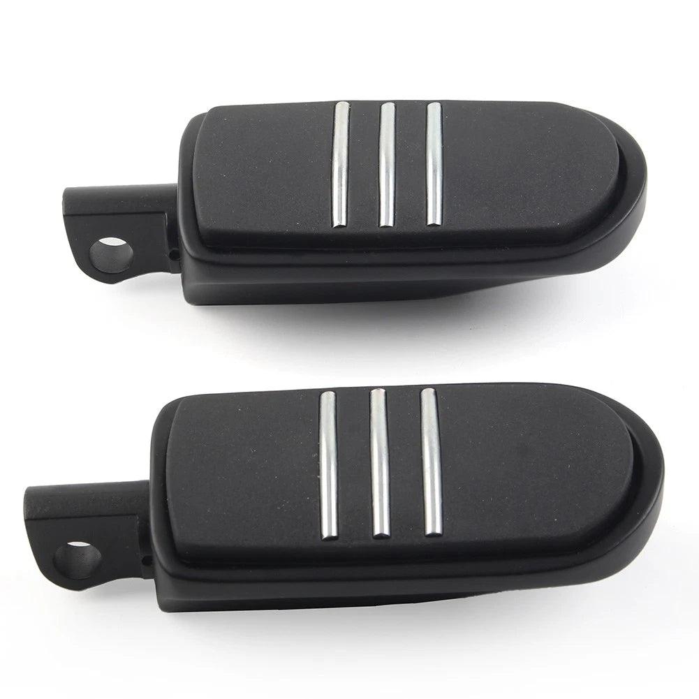 US 2pcs 32mm 1.25" Male Foot pegs Footrest Pedal For Harley Iron XL 883 Black