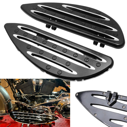 CNC Driver Passenger Stretched Floorboard For Harley Touring CVO Softail FL Dyna