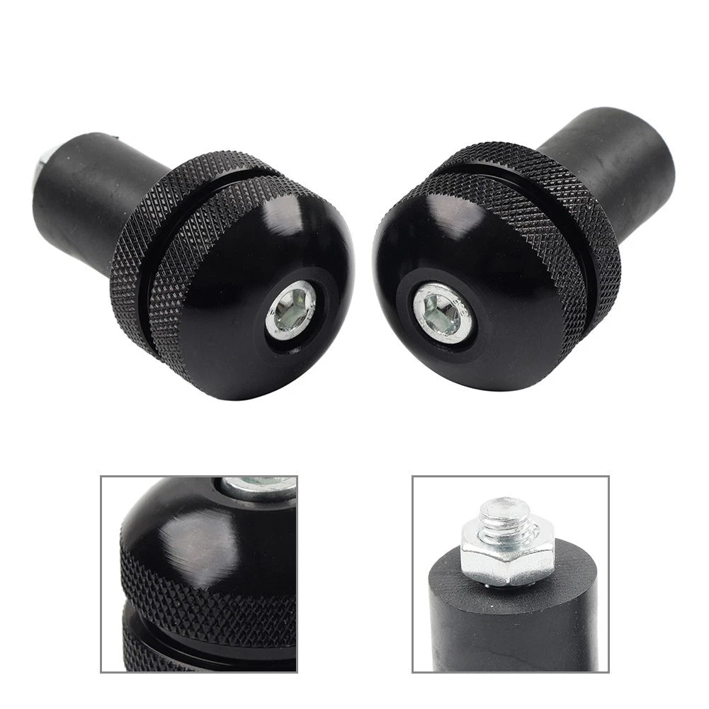 Universal 7/8 Motorcycle Handlebar Grips Bar End Cap Plug Slider