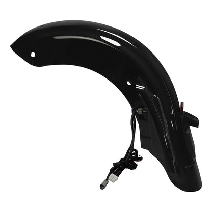 Black Rear Fender LED System Fit For Harley CVO Touring Electra Road Glide 09-13