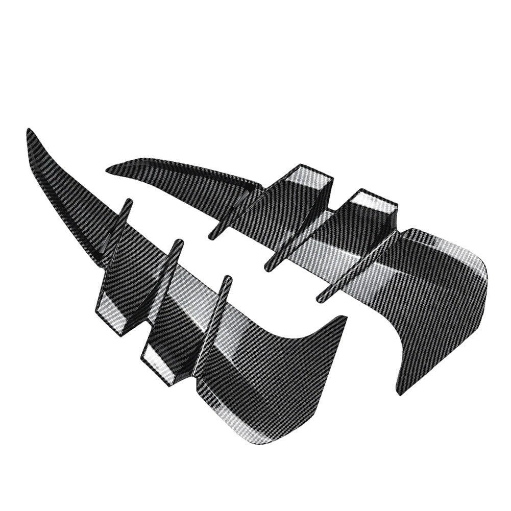 Side Fender Vent Air Wing Cover For Subaru BRZ For Toyota GR86 22-24 Carbon Blk