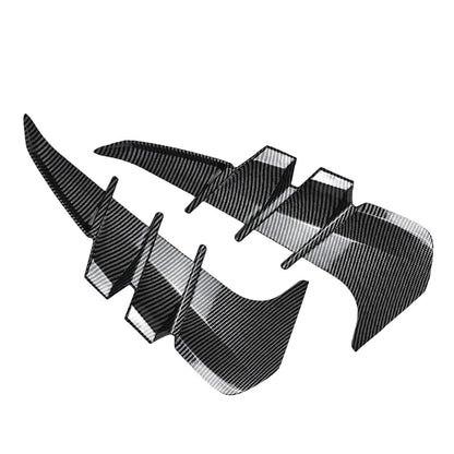 Side Fender Vent Air Wing Cover For Subaru BRZ For Toyota GR86 22-24 Carbon Blk