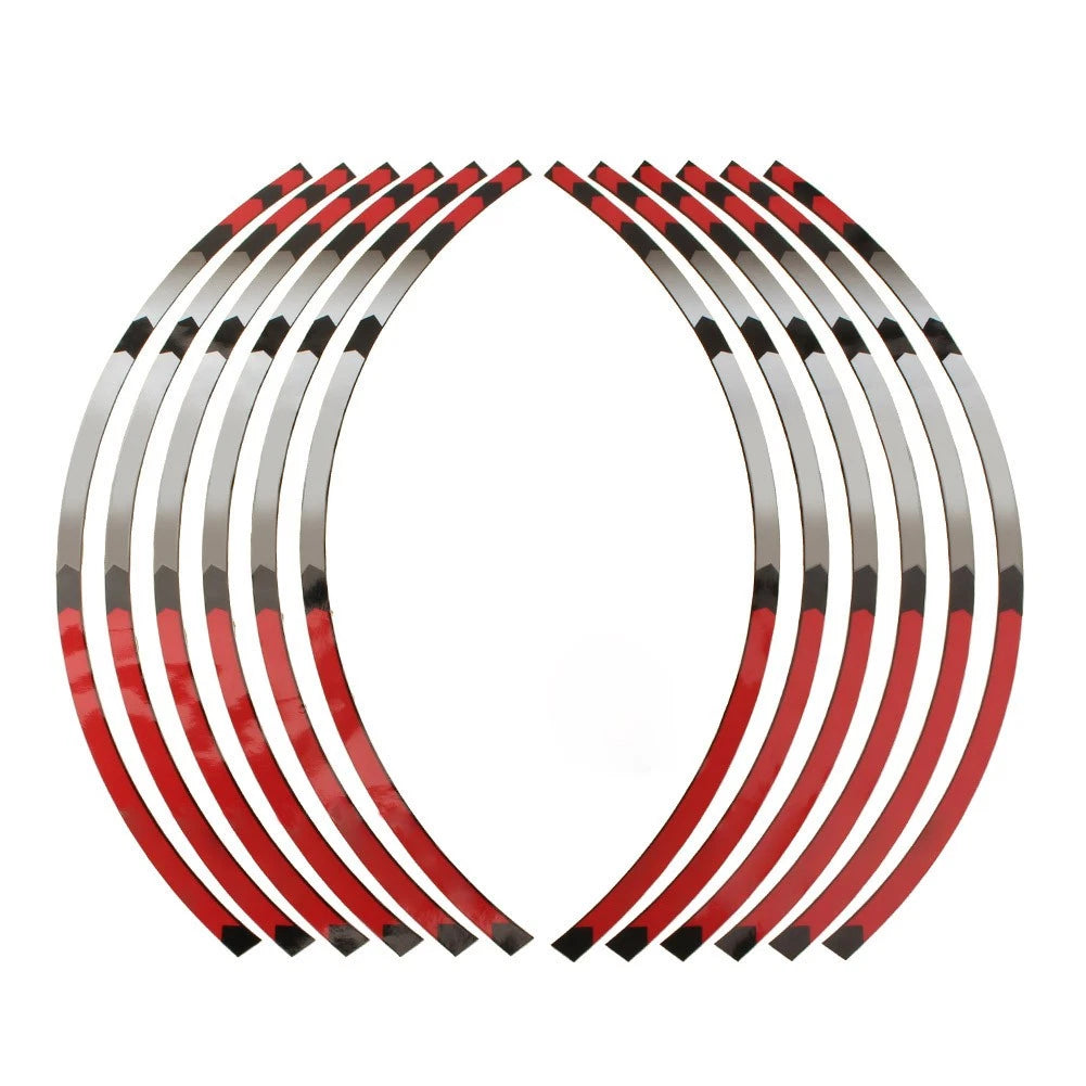 17'' Stripes Wheel Decals Tape Stickers For SUZUKI DRZ DR-Z 400SM 05-19 Red