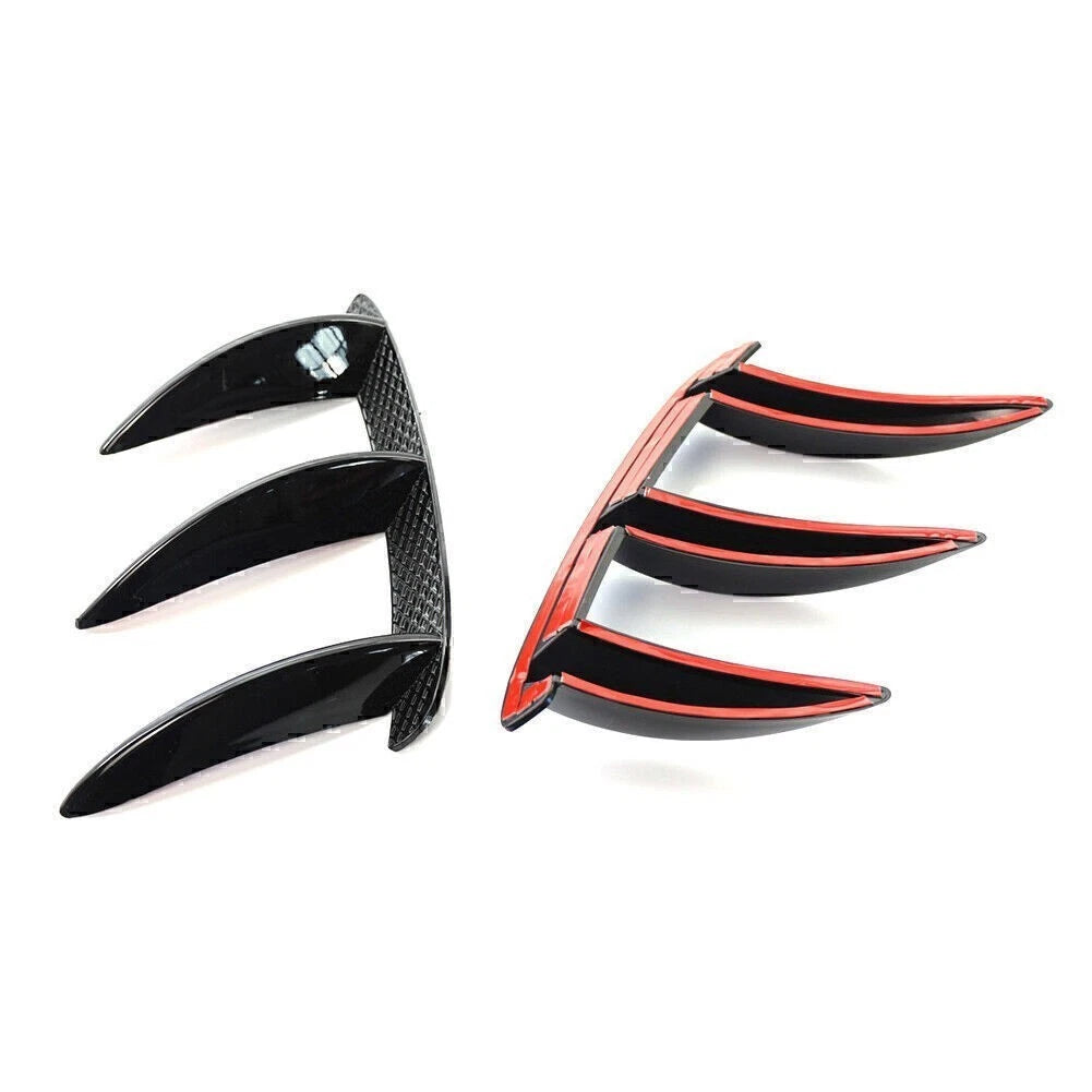 BLK Rear Bumper Spoiler Canard Air Vent For Mercedes Benz W176 A200 A250 A45