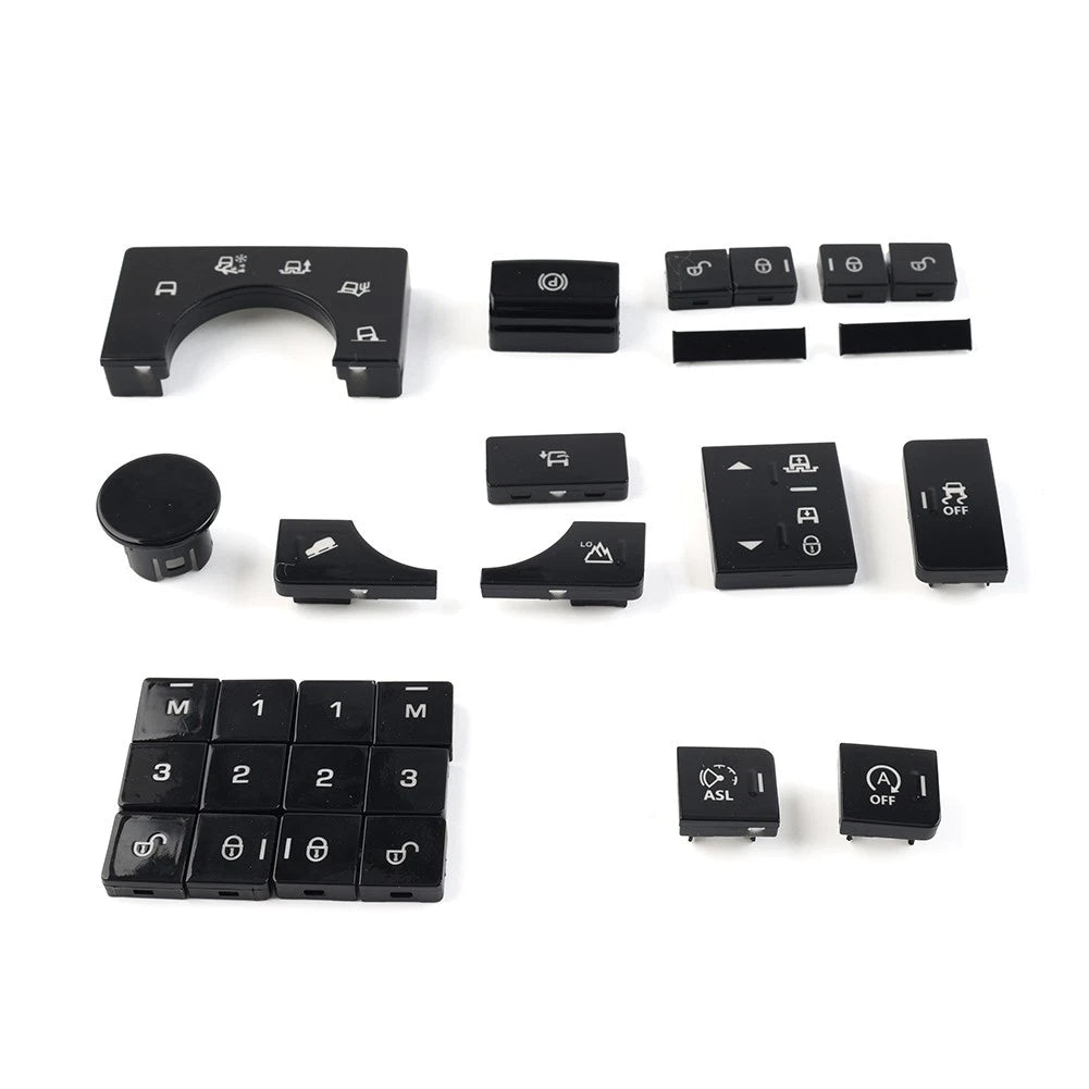 For Land Rover 2013-2017 Window Lift Switch Button Terrain Mode Button Cover Set
