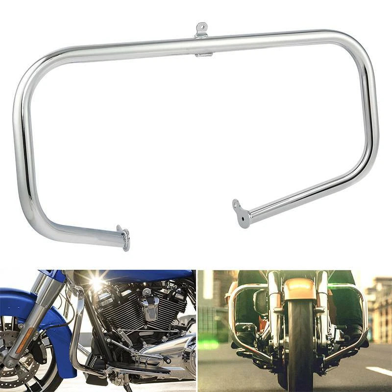 Highway Engine Guard Crash Bar Footpegs Fit For Harley Street Road Glide 09-24