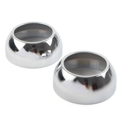 US  Chrome Front Fork Boot Cap Covers 39mm For Harley Sportster Dyna FXR FXD us