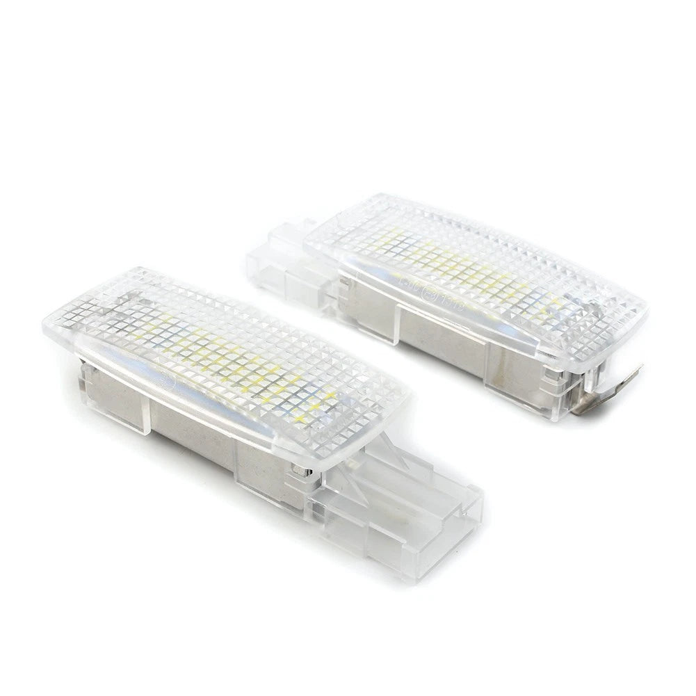 2pcs Auto Car Interior Visor Vanity Mirror LED Light Fit VW Golf Jetta Passat