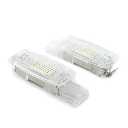 2pcs Auto Car Interior Visor Vanity Mirror LED Light Fit VW Golf Jetta Passat