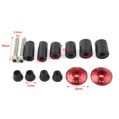 7/8'' Handle Bar End Weight Orange Handlebar Hand Grip Cap Plug For Dirt Bike US