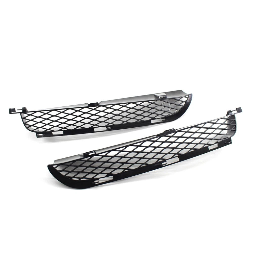 1 Pair Front Grille Upper Bumper Mesh Grill For BMW X5 E53 2003-2006