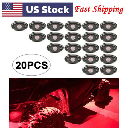 Auto Car LED Pods Rock Lights for JEEP Off Road ATV SUV Truck Car Under Body