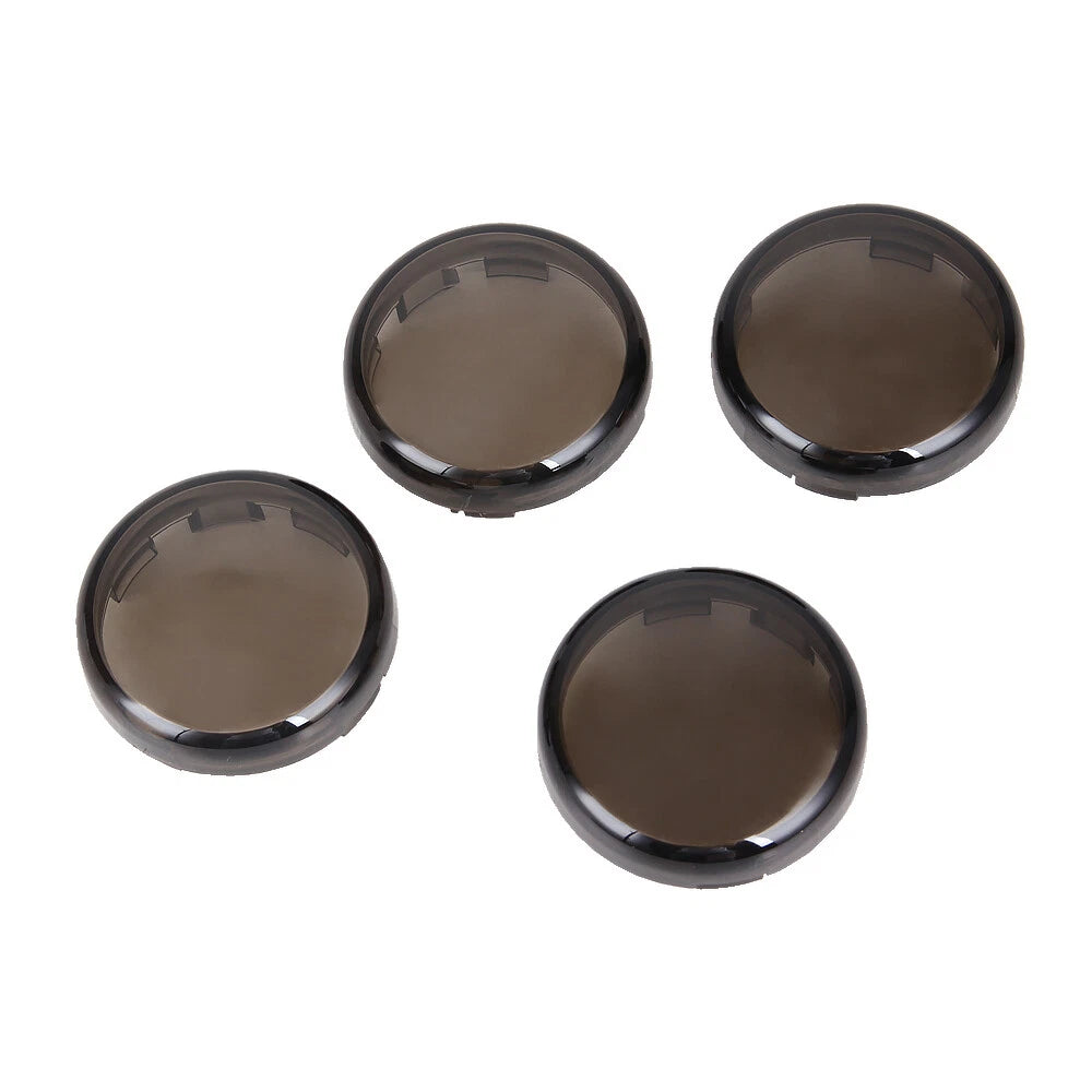 4X Turn Signal Light Smoke Lens Cover for Harley Touring Sportster Softail Dyna