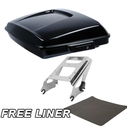 Black Razor Trunk Mount Rack Fit For Harley Electra Road Glide King 2009-2013 US