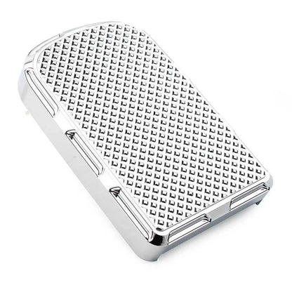1Brake Pedal Pad Cover For Harley Road & Street Glide Softail Fatboy FLST Chrome