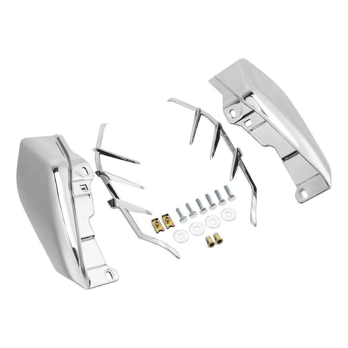 Chrome Mid-Frame Air Deflector Trim For Harley Touring Street Road Glide 09-23
