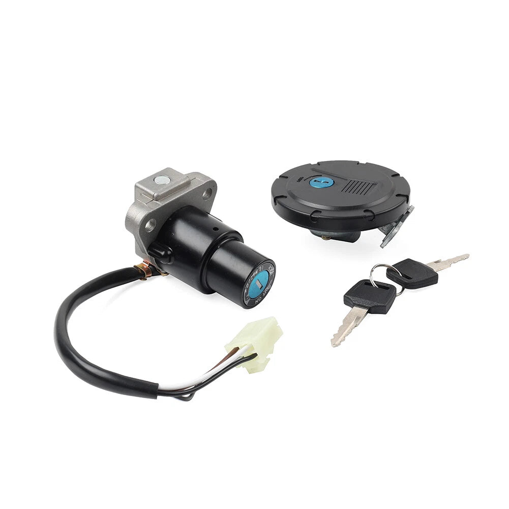 Ignition Switch Fuel Gas Cap Lock Key Set For Kawasaki KLR650 2008-2018