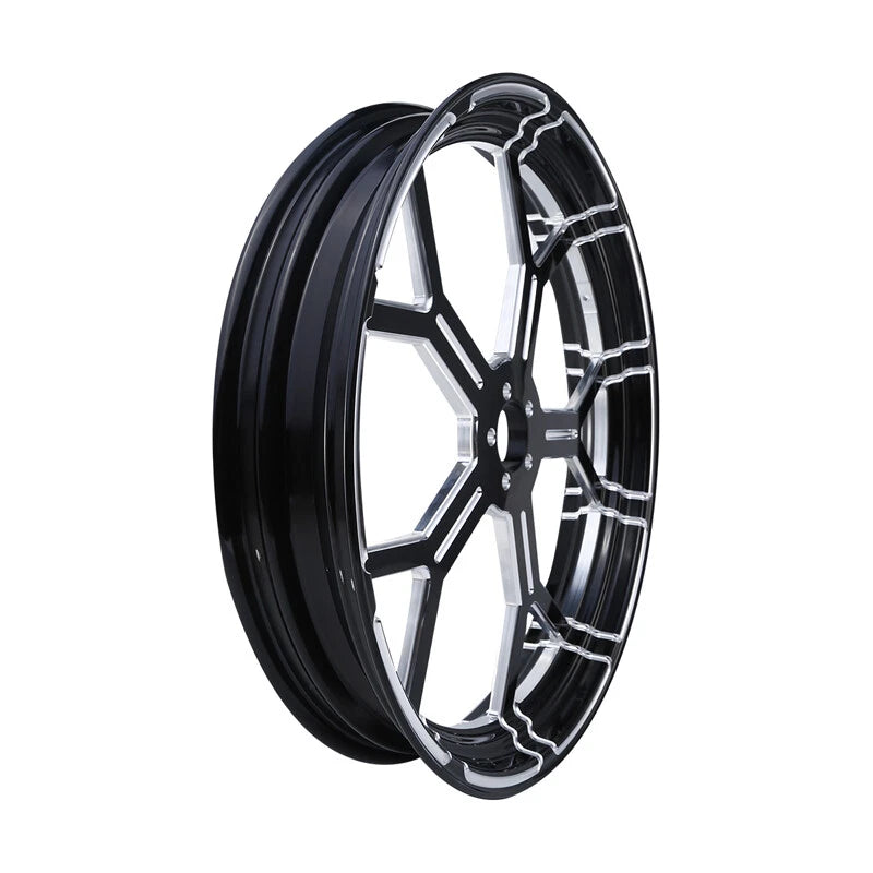 26 X 3.5'' Front Wheel Rim W/ Single Disc Hub Fit For Harley Electra Glide 97-21