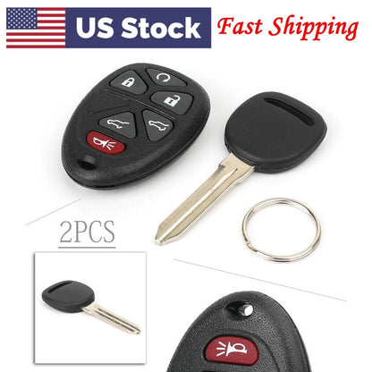 2PCS Keyless Entry Remote Car Key Fob For Chevy Traverse GMC Yukon 07-14