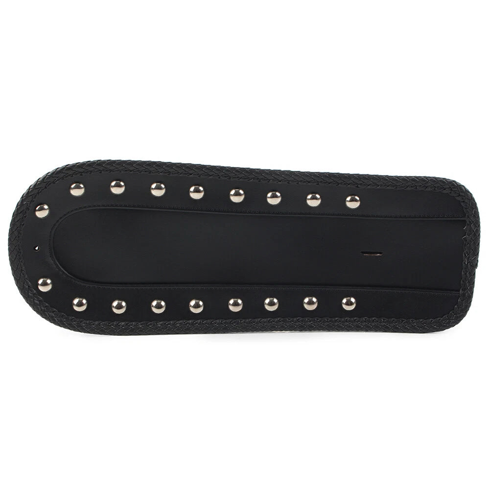 Studded Leather Rear Fender Bib Solo Seat For Harley Sportster XLH 1200 1100 883