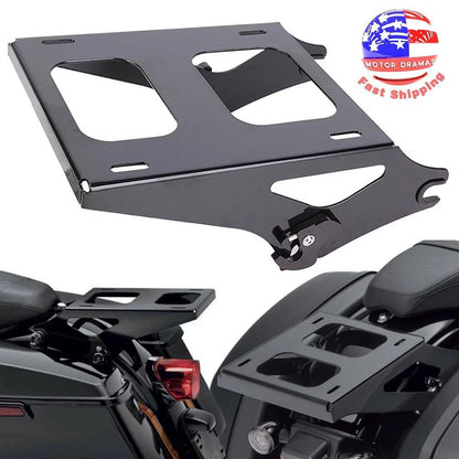 Two up Tour Pack Pak Trunk Mounting Rack Luggage Bracket For Harley Touring 14Up