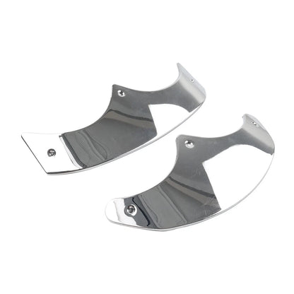 Front Rear Mudguard Tip Edge Trim Chrome For Harley Fat Boy FLSTF 89-06