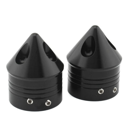 Front Wheel Axle Nut Covers Cap For Harley Touring Road Glide Dyna Softail Black
