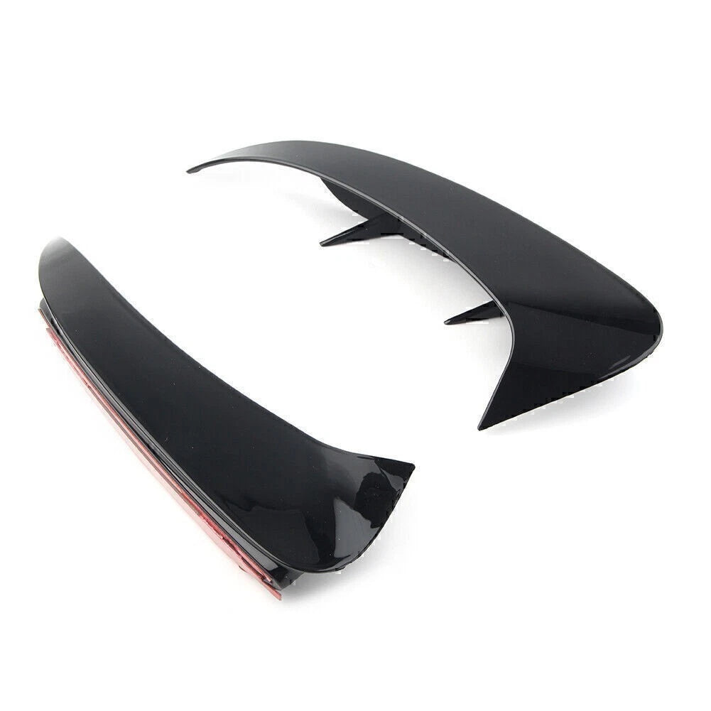 ABS Rear Bumper Fins Trim Canards Splitter For Benz A Class W177 Sport 2019+ Blk