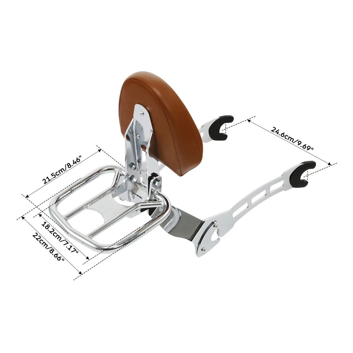 Passenger Seat Backrest Sissy Bar W/ Rack For Indian Scout 15-24 Sixty ABS 19-20