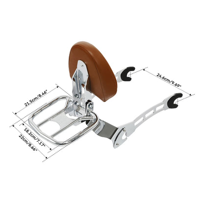 Passenger Seat Backrest Sissy Bar W/ Rack For Indian Scout 15-24 Sixty ABS 19-20