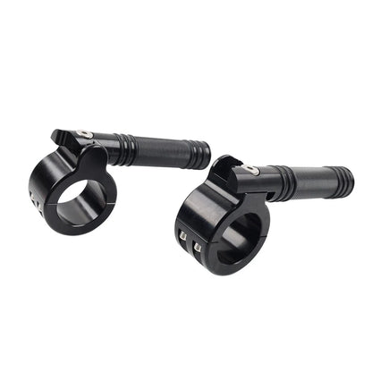 Black Motorcycle 1-1/2" 38MM Engine Crash Bar Highway Footpeg Clamp For Harley