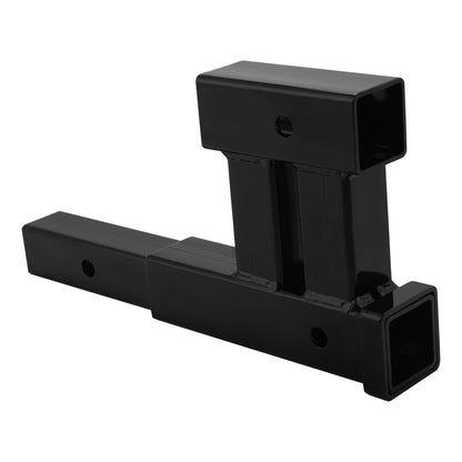 Rear Dual 2" Trailer Hitch Receiver Rise Drop Extender Adapter Tow Truck 4000LB