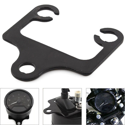 Tachometer Speedometer Gauge Mount Bracket Holder Black Kit Universal Motor