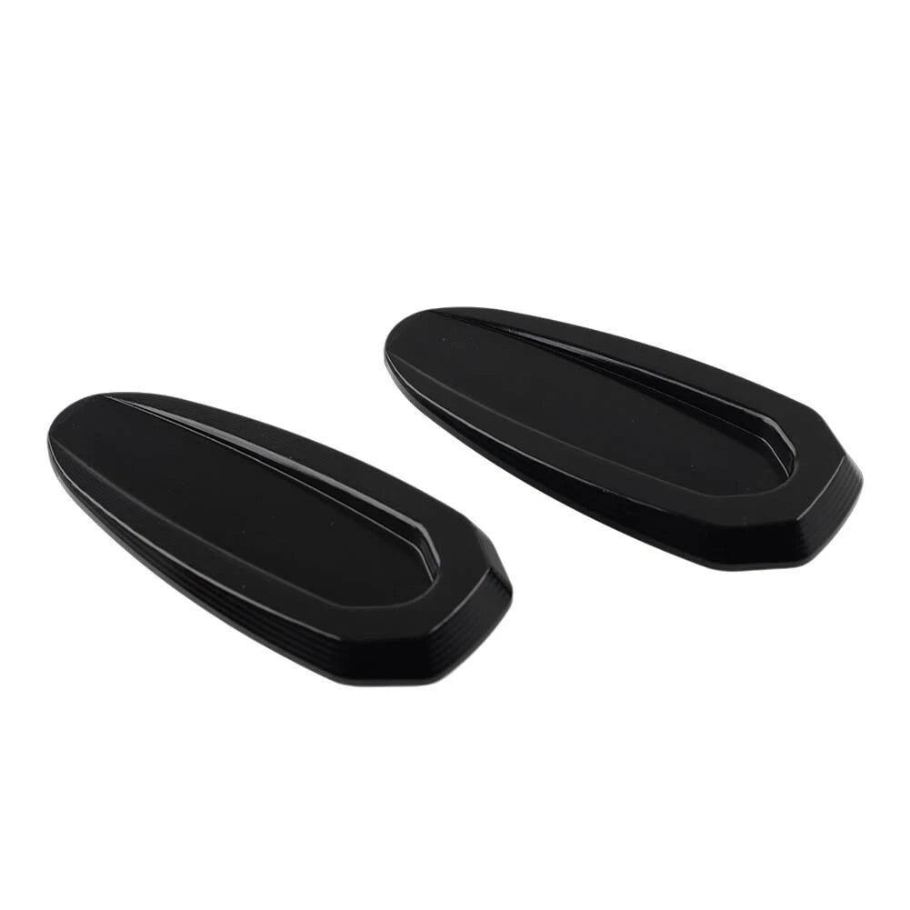 Pair Rearview Mirror Block Off Base Plates Cover For BMW S1000RR  2020-23 Black