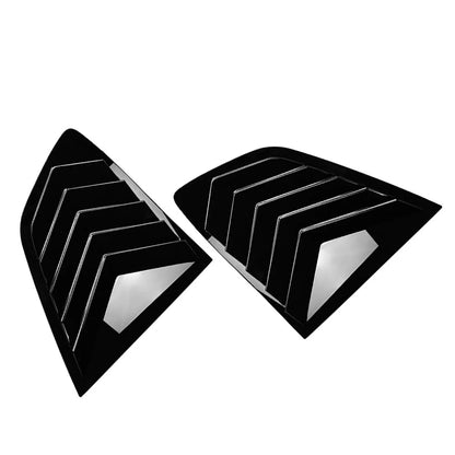 Glossy Black Rear Window Louver Shutter Cover Trim For BMW X3 IX3 G01 2018-2024