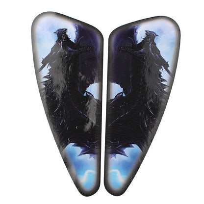 2x Motorcycle 3D Stereo Fuel Gas Tank Stickers Waterproof Pad Decals for Harley