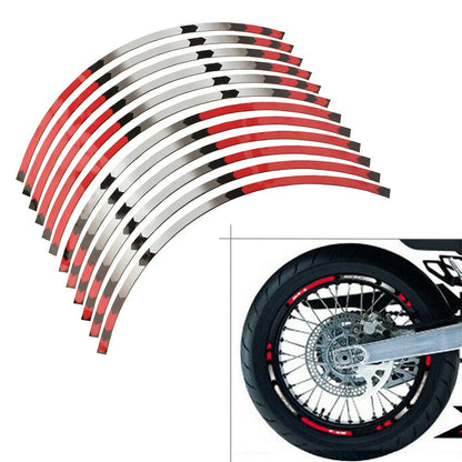 17'' Stripes Wheel Decals Tape Stickers For SUZUKI DRZ DR-Z 400SM 05-19 Red