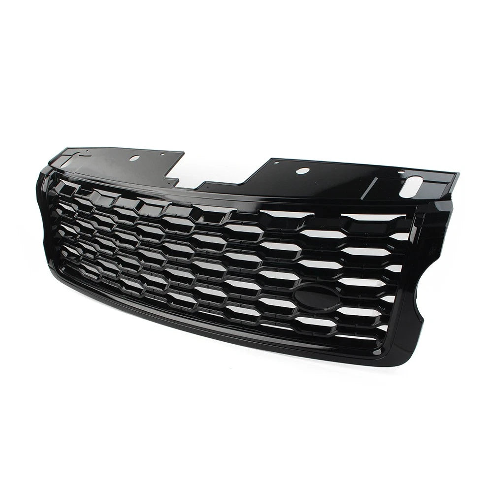 Front Center Radiator Upper Grille Glossy Black For Range Rover Vogue 2013-2017